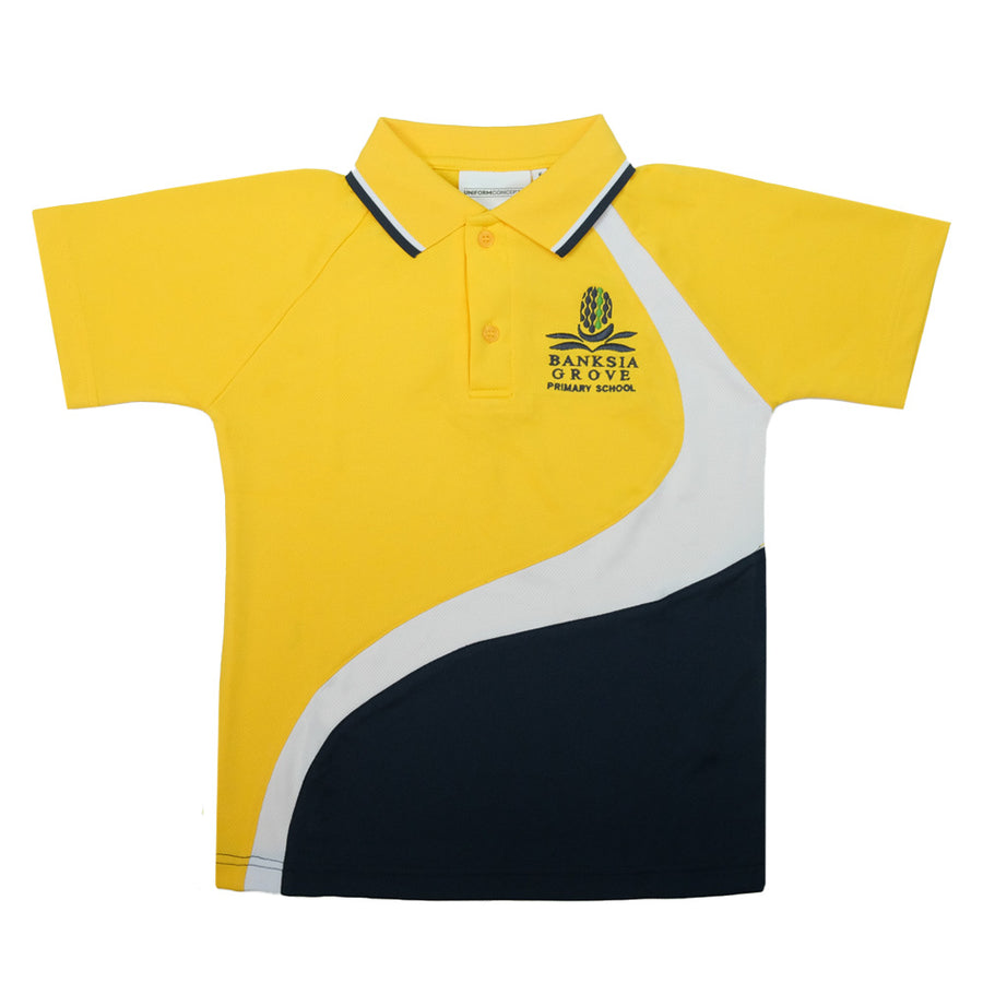 Banksia Grove Primary School Faction Polo - Gold