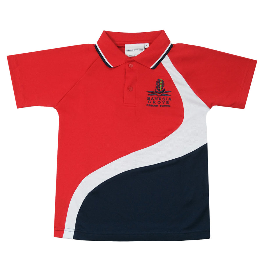 Banksia Grove Primary School Faction Polo - Red