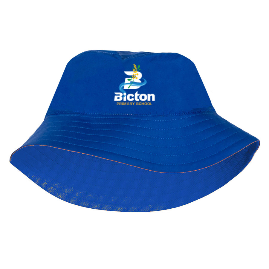 Bicton PS Reversible Bucket Hat Royal - New Logo