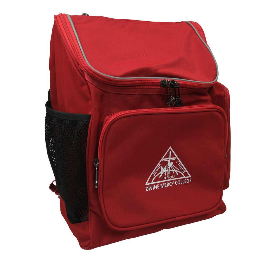 Divine Mercy College School Bag - Primary Red