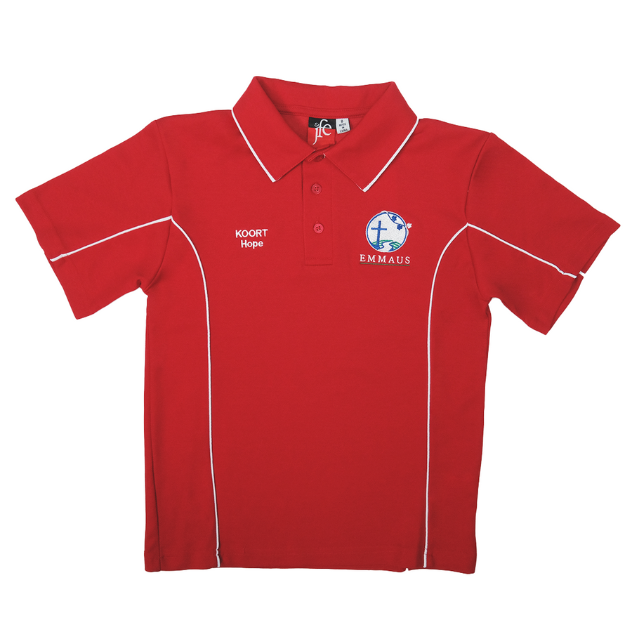 Emmaus Catholic Primary School Faction Polo - Red