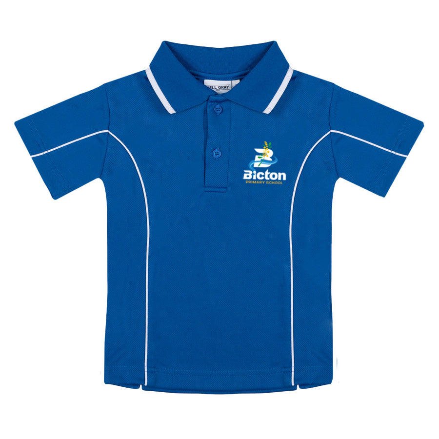 Bicton Primary School Faction Polo Royal - New Logo