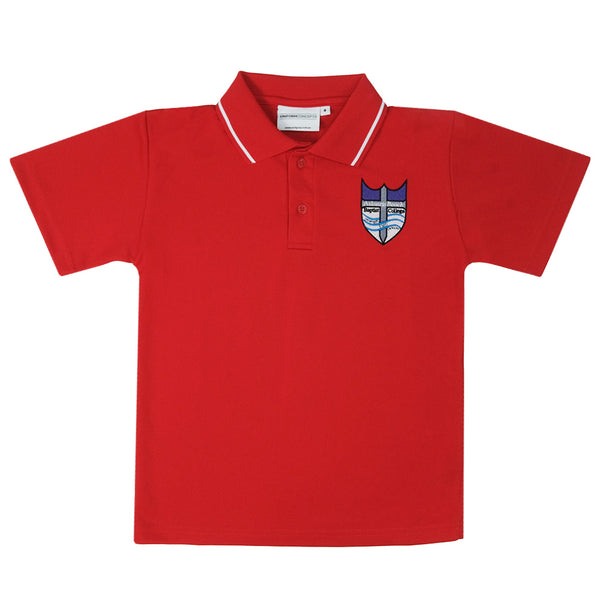 Atlantis Beach Baptist College Faction Polo  - Red