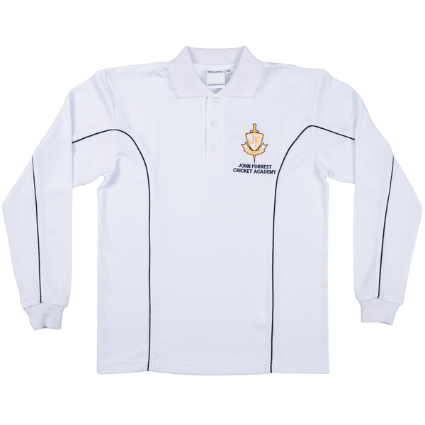 John Forrest Secondary College Long Sleeve Cricket Polo