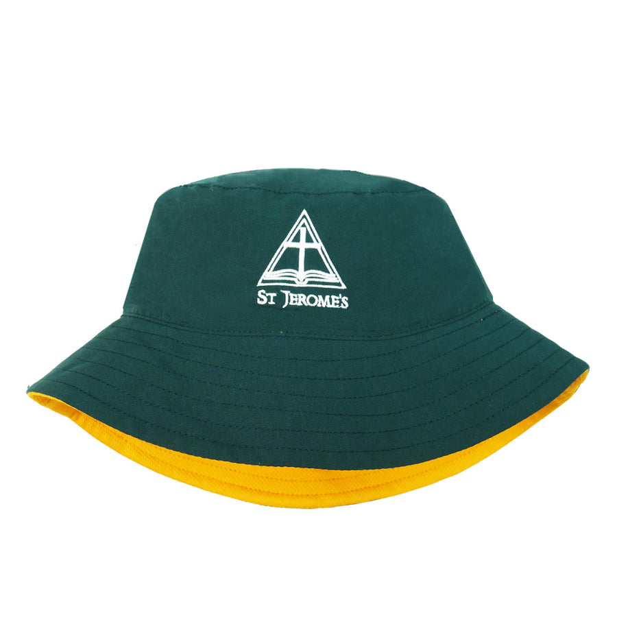 St Jerome's Primary School Reversible Bucket Hat - Gold