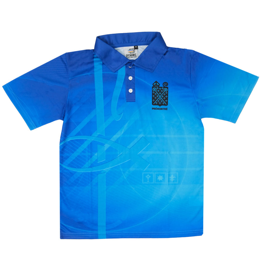St Norbert College Faction Polo - Blue - Premontre