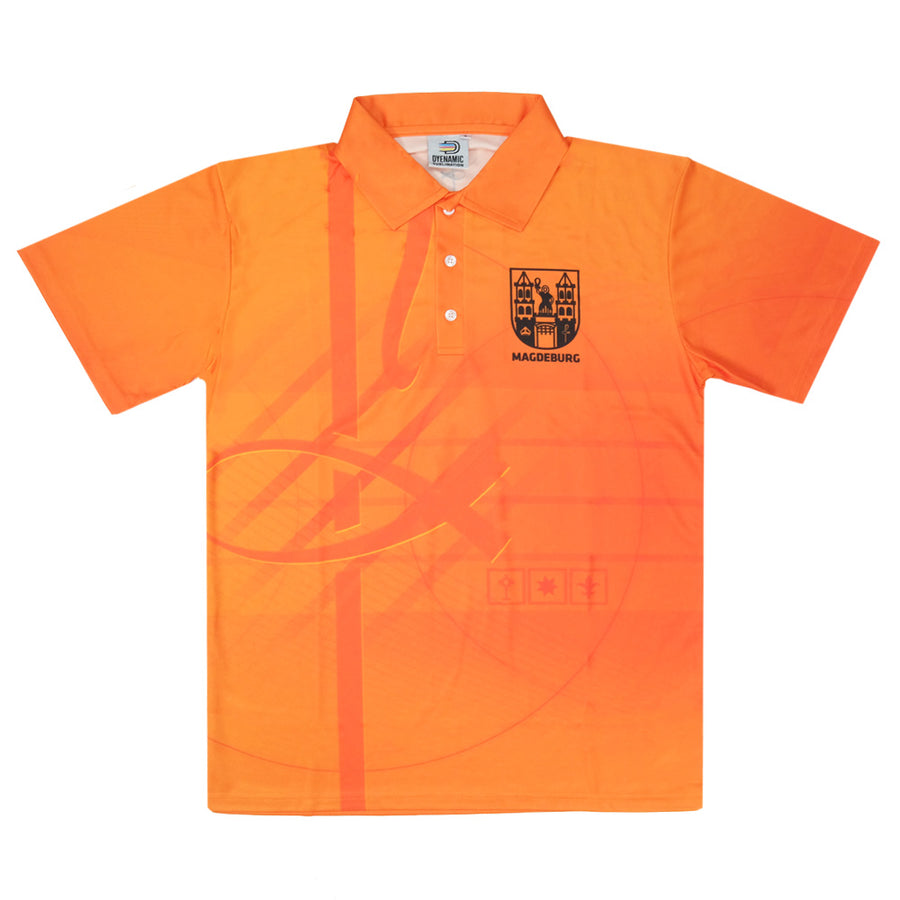 St Norbert College Faction Polo - Orange - Madgeburg