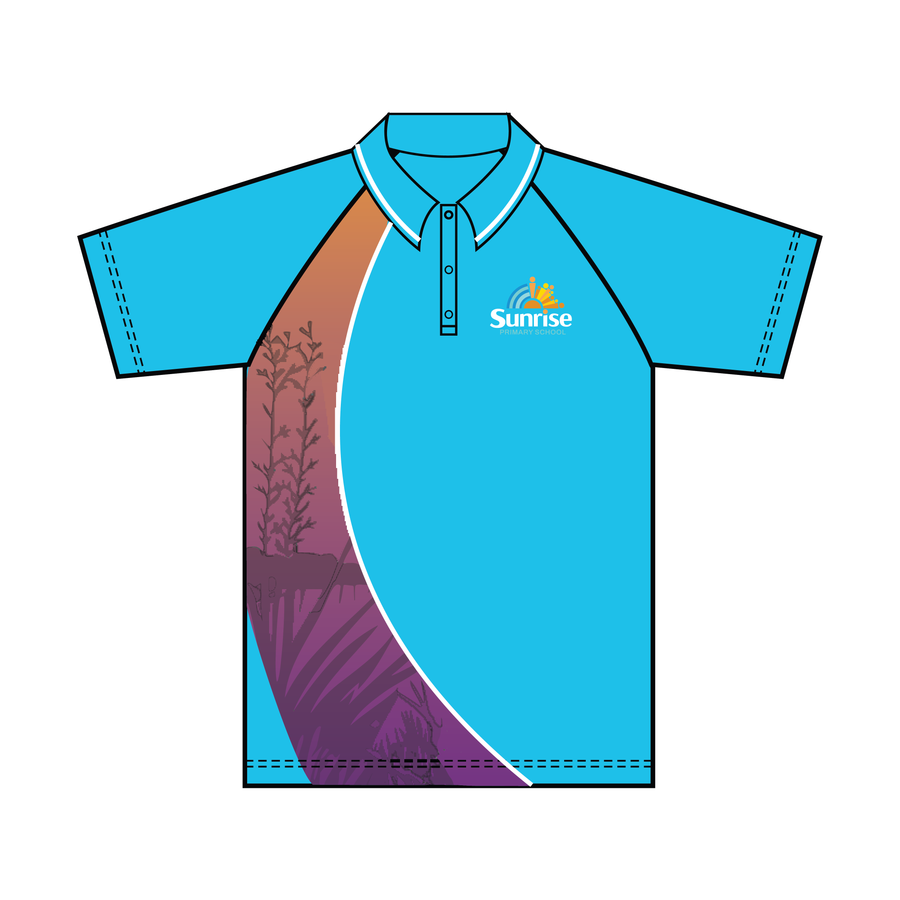 Sunrise Primary School Faction Polo - Aqua