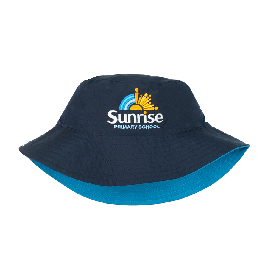 Sunrise Primary School Reversible Bucket Hat - Aqua