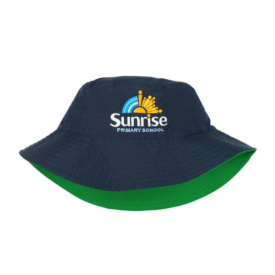 Sunrise Primary School Reversible Bucket Hat - Emerald