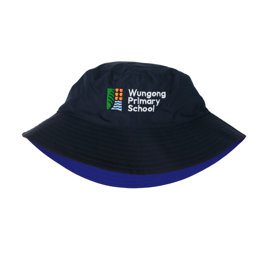 Wungong Primary School Reversible Bucket Hat - Dark Blue