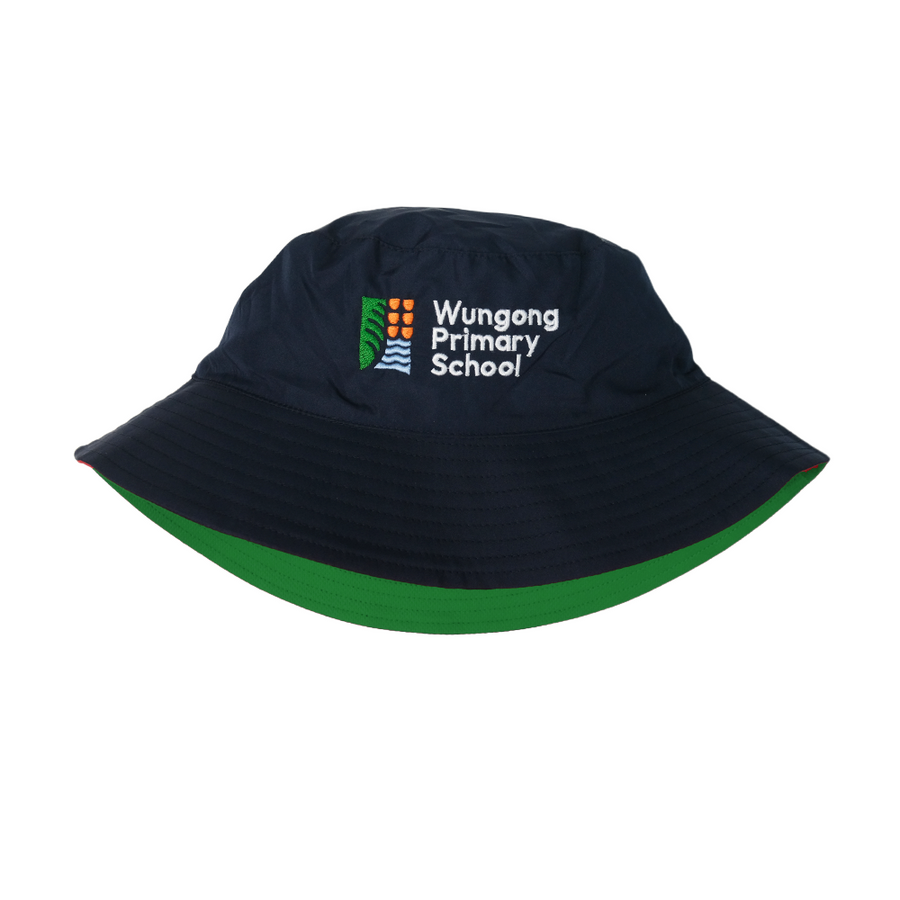 Wungong Primary School Reversible Bucket Hat - Green