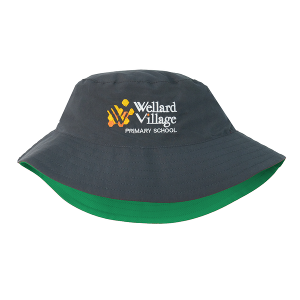 Wellard Village Primary School Reversible Bucket Hat - Emerald