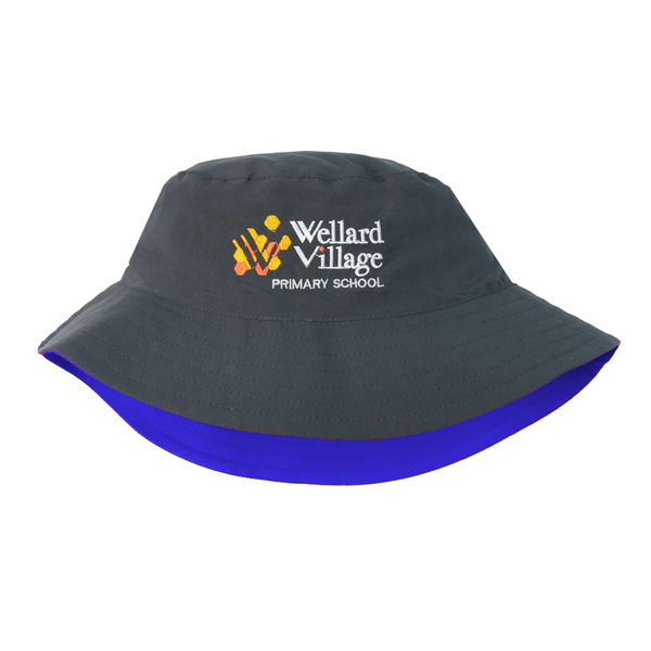 Wellard Village Primary School Reversible Bucket Hat - Royal