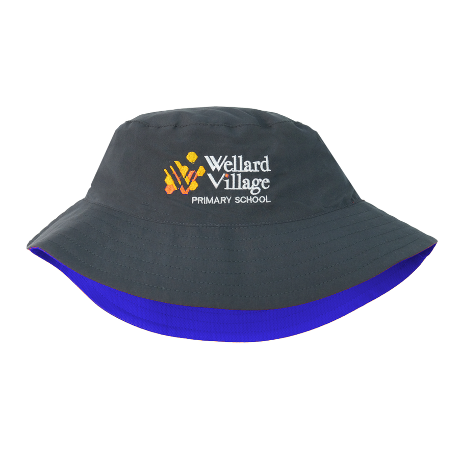 Wellard Village Primary School Reversible Bucket Hat - Royal